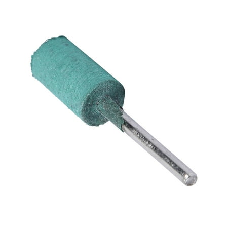 

Tebru 100pcs Grinding Head 3mm Shank Rubber Green Polishing Griding Bit Polishing Head