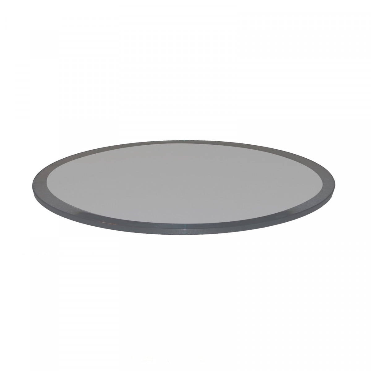 25 Inch Round Glass Table Top 1/2 Thick Tempered Beveled Edge by Fab Glass and Mirror