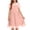 Pink., variant on HBGVBA Girl's Casual Dresses,Short Sleeve Dress for Girl Teen,5-16 Years Solid Color Mesh Puff Short Sleeve Polka A-Line Casual Dress