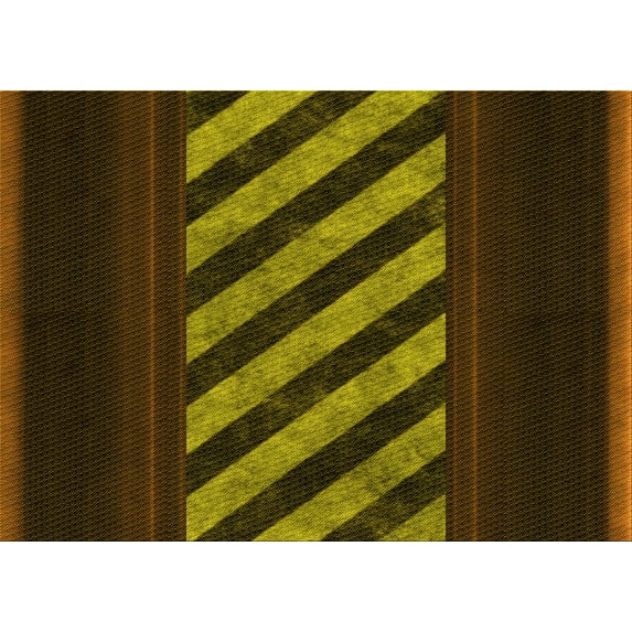 Ahgly Company Indoor Rectangle Patterned Dark Yellow Green Area Rugs, 6' x 9'