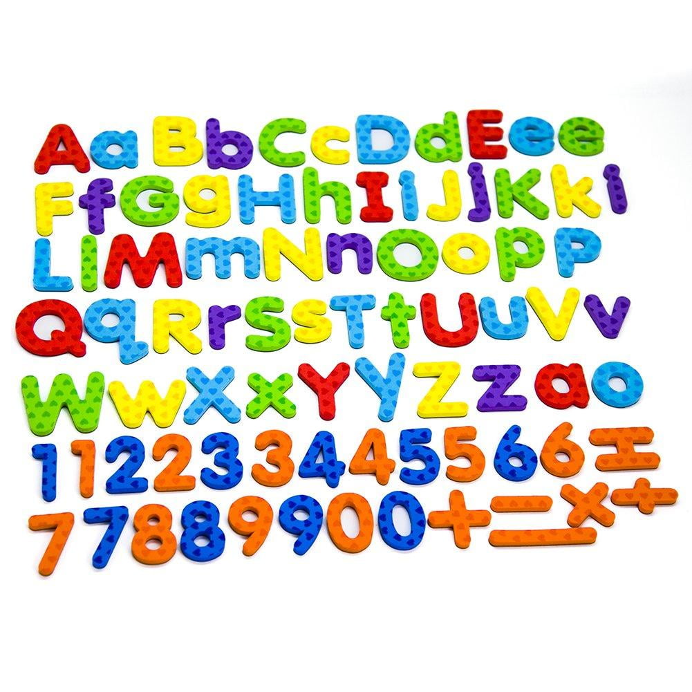 180 Pcs Alphabets EVA Magnetic Rubber Letters 7 colors Deco ABC Fridge Magnets 
