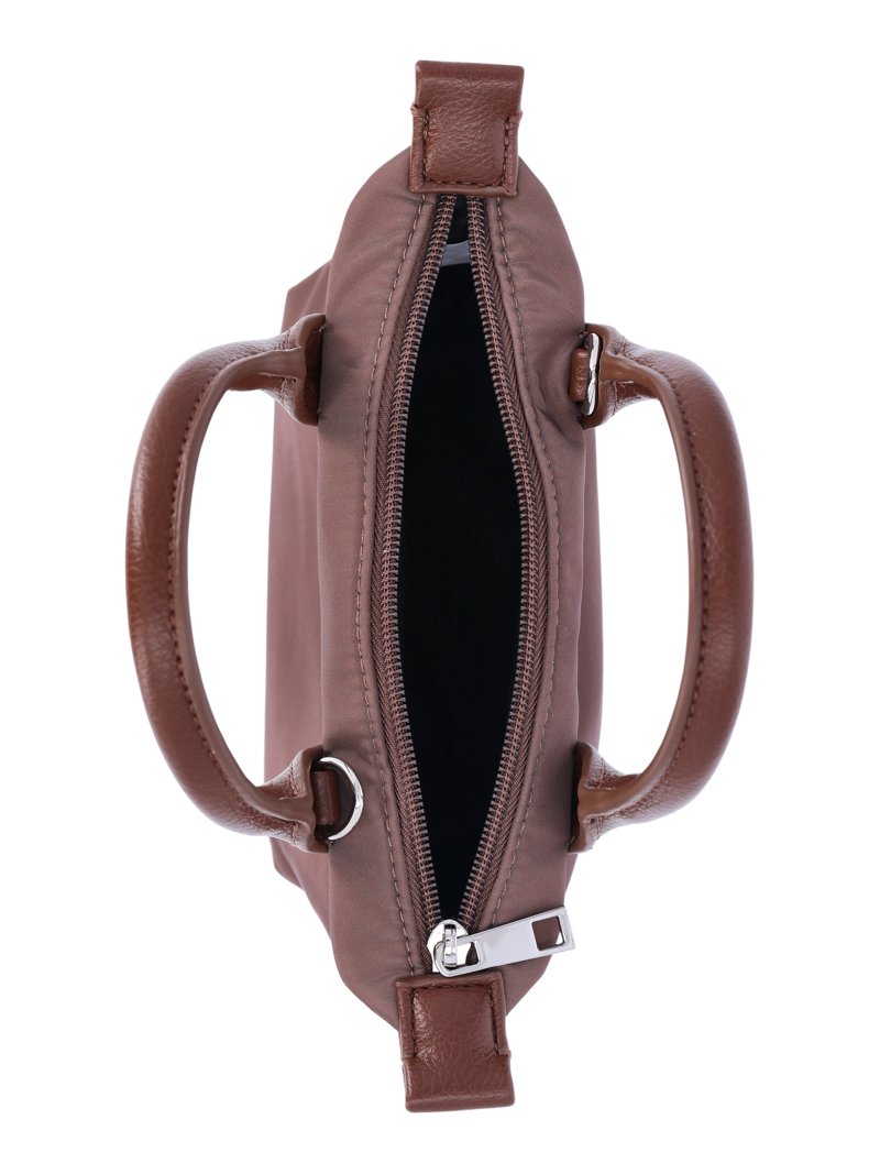 No Boundaries Women's Mini Tote Crossbody Bag, Chocolate - Walmart.com