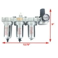 thumbnail image 2 of 3/8" NPT MID FLOW 4 Stages Filter Coalescing Desiccant Dryer Regulator System (AUTO DRAIN), 2 of 5