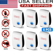 CURUK 6 Pack Ultrasonic Pest Repeller, Electronic Repellent Rat Mice Repeller