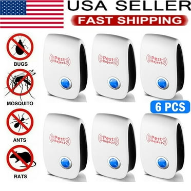 CURUK 6 Pack Ultrasonic Pest Repeller, Electronic Repellent Rat Mice Repeller
