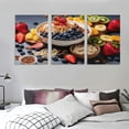 thumbnail image 3 of Nawypu Wall Art for Living Room smoothie bowl with banana strawberry blueberry granola and Print On Canvas Wall Decor Painting Posters Office Modern Home Decoration Ready to Hang 12''x16''X3 Panels, 3 of 4