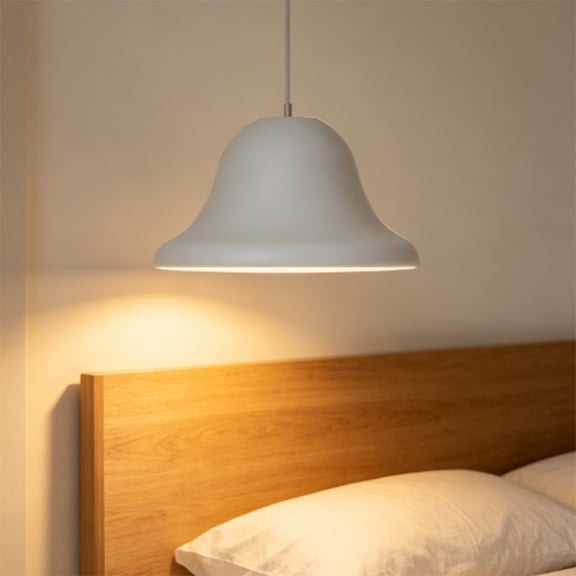 Apeya White Lamp Shade Ceiling Light Cover Semi Transparent Hat Replacement for Ceiling Fan Lights Fixtures Chandelier Wall Sconce E27 Holder
