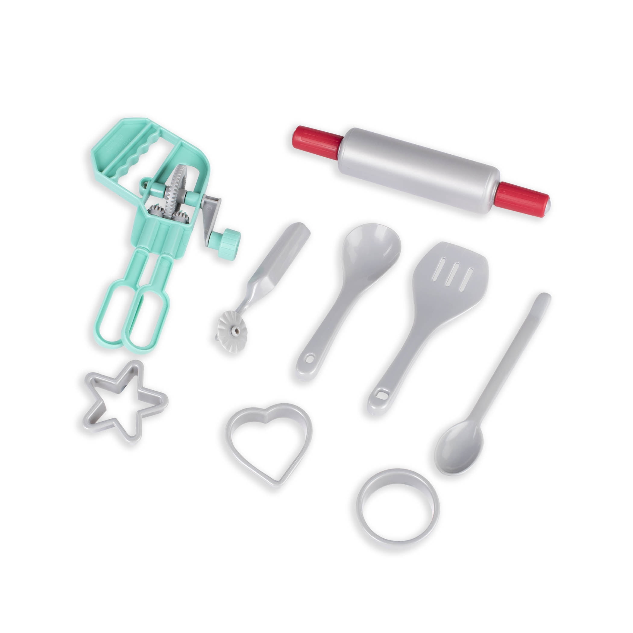 Battat Deluxe Kitchen Plastic Playset Pretend Play Cooking & Baking Accessories for 2 Years +