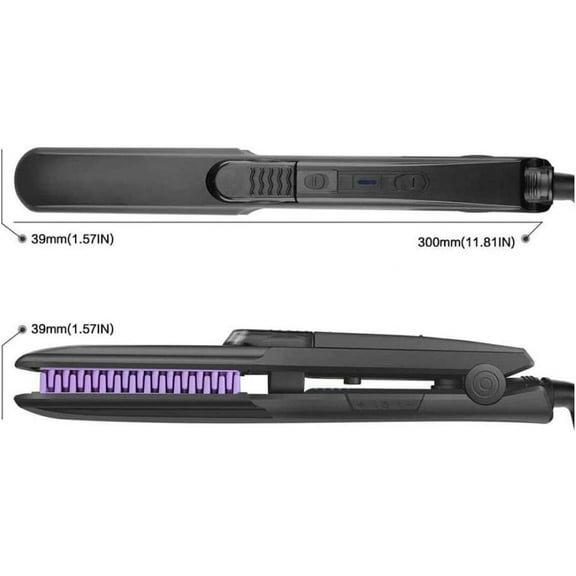 Hair Straightener & Flat Iron with Ceramic Plates, Temperature Controls, 6 ft Cord Home Use