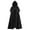 Black, variant on Hvyesh Long Hooded Cloak for Women Men Velvet Cape Medieval Long Cape Halloween Costumes for Women Men