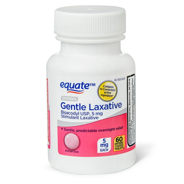 Equate Women's Gentle Laxative Coated Tablets, 5 mg, 60 Count