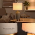 thumbnail image 5 of O’Bright Dune - Battery Powered Table Lamp, Rechargeable Cordless Ceramic Lamp, Full-Size 24 Inch Height, 4-Level Dimming, Smart Safety Protection, Type-C Fast Charging, LED Bulb Included, Stone Gray, 5 of 7