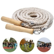 Cheers.US 3/5/7/10m Long Jump Rope with Wooden Handle for Kids and Adult, Team Group Double Dutch Jump Rope for School Sport and Outdoor Activity