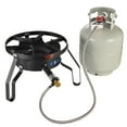 thumbnail image 5 of 32QT Stainless Steel Steamer Pot with 100,000BTU Portable Propane Burner for Seafood Crab-Vegetable-Vaporeras para Tamale Steaming, w/Easy-fill Water Spout,Divider and Steamer Rack,Outdoor Cooking, 5 of 8