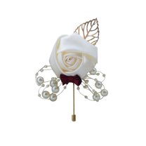 Men's Lapel Pin Lapel Flower Pins Boutonniere Pin Handmade Rose Lapel Pin for Suit Wedding Groom