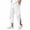 White, variant on Ixbnca Men's Capri Pants Side Zipper Tapered Pants Lightweight 3/4 Shorts Summer Casual Beach Trousers