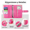 thumbnail image 3 of Bolsa De Carpeta Con Cremallera Carpeta A6 Rosa Flores, 3 of 5