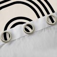 thumbnail image 4 of jejeloiu Retro Striped Pattern Black Out Curtains,Abstract Geometric Artwork Curtains Pack of 2 (42x63 Each),Black Khaki Bedroom Curtains For Adult,Ultra Soft Home Decor, 4 of 6