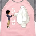 thumbnail image 3 of Big Hero 6 - Fist Bump Ba La La La La - Toddler And Youth Girls Raglan Graphic T-Shirt, 3 of 4
