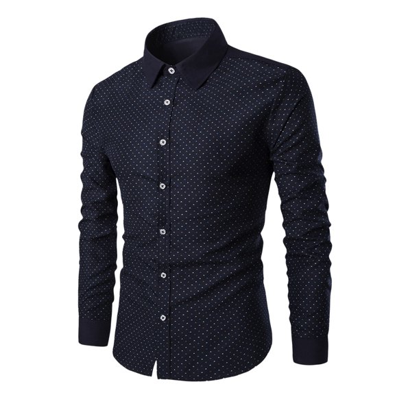 gvdentm White Button Down Shirt Men Leisure Men'S Business Dress Shirt Long Sleeve Casual Slim Fit Button Down Shirt