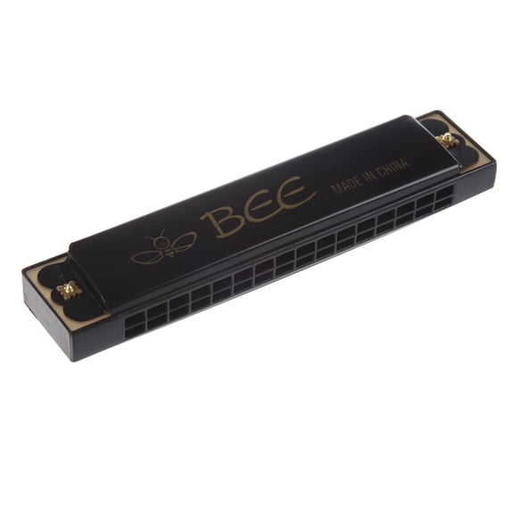 New Arrivals Kids Children Musical Instrument 32 Holes Metal Bee Harmonica Mouth Organ Black