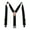 Black, variant on Perry Products SN200 Men's Clip-On 2-in Suspenders - Red, Tall