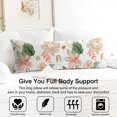 thumbnail image 3 of Floral Body Pillow Cover – Soft & Breathable, Hidden Zipper, 20"x54", Vintage Wildflower & Botanical Print with Butterflies & Bees – Gift for Side Sleepers, Pregnancy, Farmhouse Decor, 3 of 7