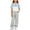 Z223 Blue, variant on Mifsaly Girls 2 Piece Outfits Set Ruffle Sleeve Peplum Tops and Wide Leg Pants with Pockets Kids Summer Casual Vacation Clothes Cute Boutique Apparel Holiday Daily Clothes