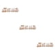 thumbnail image 5 of Decoración de tren de Navidad Wosthever 3Conjunto madera Blanco, 5 of 6