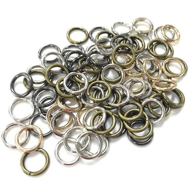 Luzkey 6x 50Pcs Vintage Metal Open Jump Circle Rings Link Chain Connectors Accessories