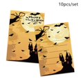 thumbnail image 1 of Tarjeta de invitación de dibujos animados para fiesta temática de Halloween, 10 piezas, feliz Halloween, fantasma creativo, vacaciones, bendición, 1 of 4
