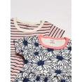 thumbnail image 2 of Touched by Nature Baby and Toddler Girl Organic Cotton Short-Sleeve Dresses 2pk, Daisy, 0-3 Months, 2 of 4
