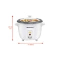 thumbnail image 4 of Arrocera eléctrica con olla interior antiadherente 6 tazas cocinadas Elite Gourmet ERC-006NST, 4 of 5
