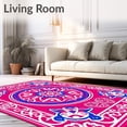 thumbnail image 2 of ODIKA 8x10 Machine Washable Non-Slip Area Rug, Classic Fretwork Scrollwork with Interwoven Heritage Ultra Soft Rug, None, 549520, 2 of 7