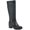 Black/Tumbled/Smooth, variant on White Mountain Womens Damask Faux Leather Quilted Knee-High Boots
