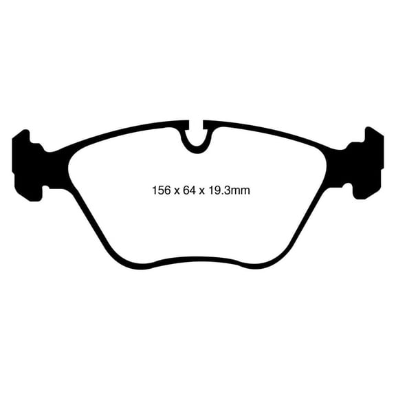 EBC Brakes Yellowstuff 4000 Series Street and Track Brake Pad Set Fits select: 2010-2018 BMW X5, 2008-2021 BMW X6