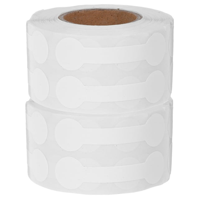 2 rollos de etiquetas adhesivas de papel para joyería, etiquetas adhesivas de papel kraft para collares, etiquetas de precio adhesivas, etiquetas de papel para joyería, etiquetas de precio en blanco