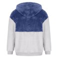 thumbnail image 5 of Mens Fuzzy Sherpa Jacket Fleece Long Sleeve Full Zip Hooded Shirt Casual Warm Winter Jacket Coats Outdoor Fashion, 5 of 7