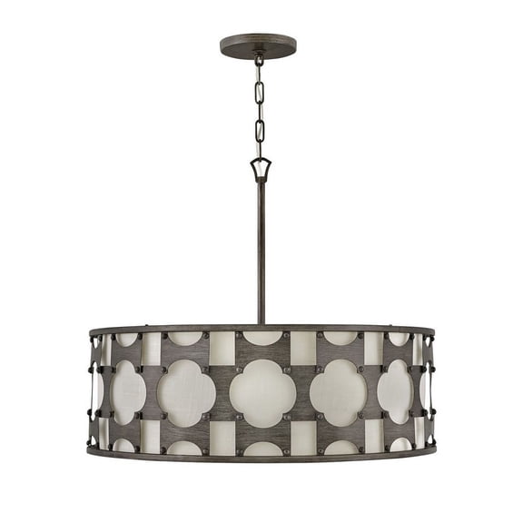 Hinkley Lighting - Six Light Chandelier - Carter - 6 Light Large Drum Chandelier