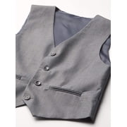 Isaac Mizrahi Boys' Five Piece Solid Suit Set Ensemble, Gray, 16