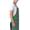 thumbnail image 2 of Goofa Watermelon Printed Waterproof Apron 33" Chef Aprons for Men Heavy Duty Chemical Work Apron Adjustable Bib Apron, 2 of 9