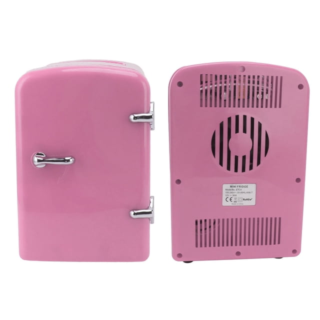 Mini Refrigerador Personal Compacto Portátil Mini Refrigerador 4L Mini Refrigerador Portátil Para Dormitorio Refrigerador Más Cálido Refrigerador Personal Incluye Enchufe De