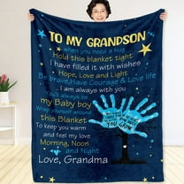 to My Grandson Blanket, Grandson Gifts from Grandma Grandpa Grandparents, Blanket Gifts for Christmas Birthday Graduation Anniversary Thanksgiving, Idea Gifts Throw Blanket