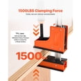 thumbnail image 4 of 2-Pack 24" Parallel Bar Clamps for Woodworking, 1500 lbs Load Limit Orange F-Clamp Set, 4 of 10