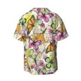 thumbnail image 4 of Goofa Butterflies2 Printed Men's Casual Short-sleeved Shirt,Lightweight Breathable Button-down,Summer Casual men's top,Versatile Fashion shirt-3X-Large, 4 of 7