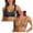 Black 1PCS & Khaki 1PCS, variant on 2026 Jelly Bras for Women No Underwire Upgrade Wireless Deep V Seamless Push Up Plunge Bra Plus Size Leopard Print Comfortable Bralettes