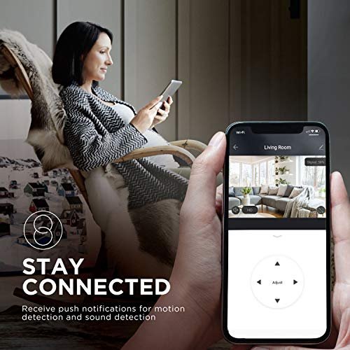 Home Zone Security Pan/Tilt Cámara Interior - Smart Home Wireless 2.4G