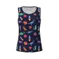 thumbnail image 4 of Lsque Space Dinosaur Printed Workout Tank Tops for Women, Athletic Sports Tank Tops, Compression Sleeveless Dry Fit Shirts,Sleeveless Yoga Shirt-XX-Large, 4 of 9