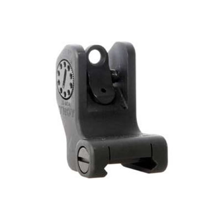 Troy Industries Rear Battle Sight, Black, Fixed