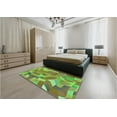thumbnail image 4 of Ahgly Company Indoor Round Patterned Nebula Green Area Rugs, 7' Round, 4 of 6
